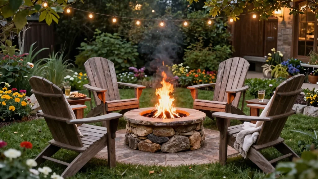 10 Adirondack Chair Fire Pit Setups For A Timeless, Laid-Back Backyard