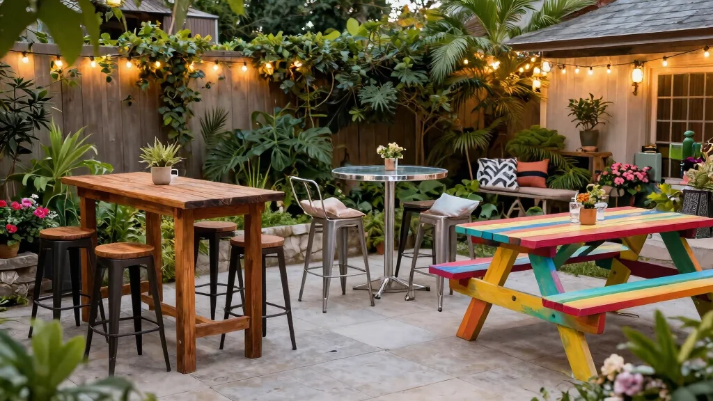 11 High-Top Outdoor Tables For A More Social Backyard Setup