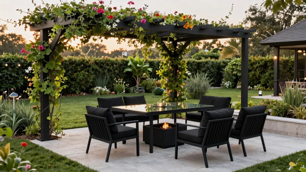 12 Black Patio Furniture Ideas For A Bold And Elegant Outdoor Look