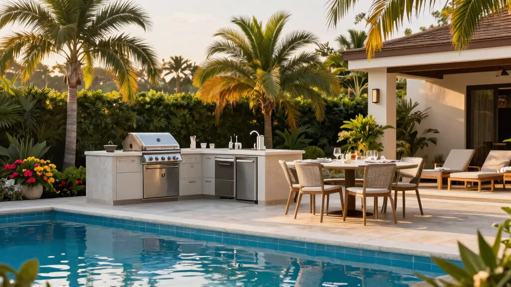 12 Poolside Outdoor Kitchens That Feel Like A Private Resort