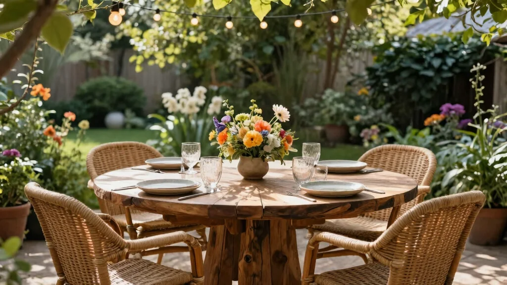 12 Round Outdoor Dining Tables That Make Gatherings Feel More Intimate