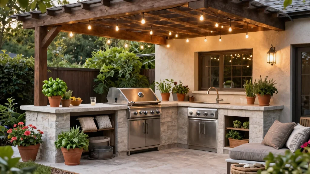 13 Covered Patio Grill Areas For A Stylish Cooking Space