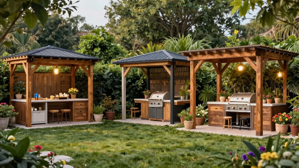 13 Outdoor Kitchen Pergolas For Shade And Style